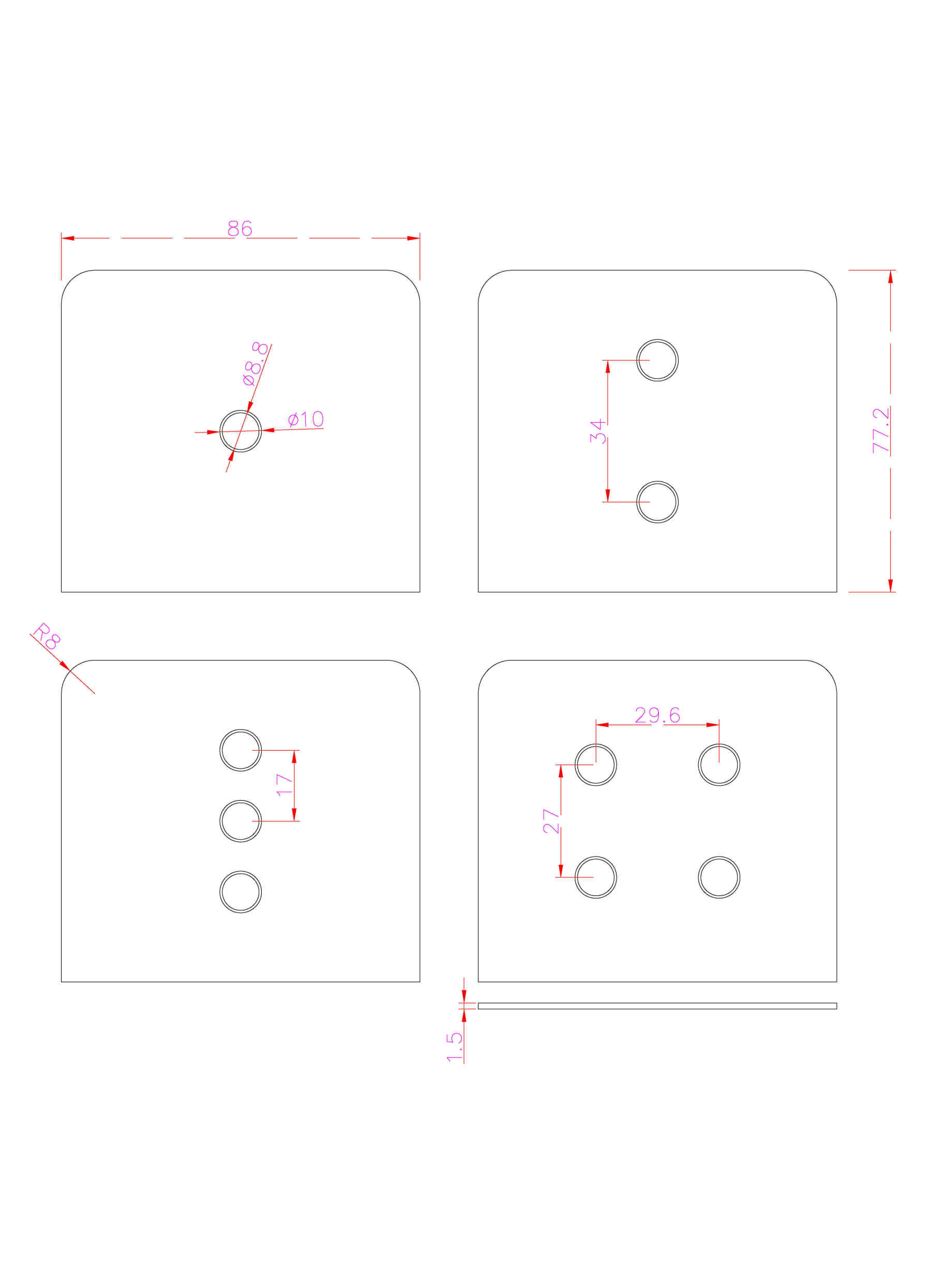86 wall wifi smart home switch enclosure with tempered glass panel-Zhaotesi