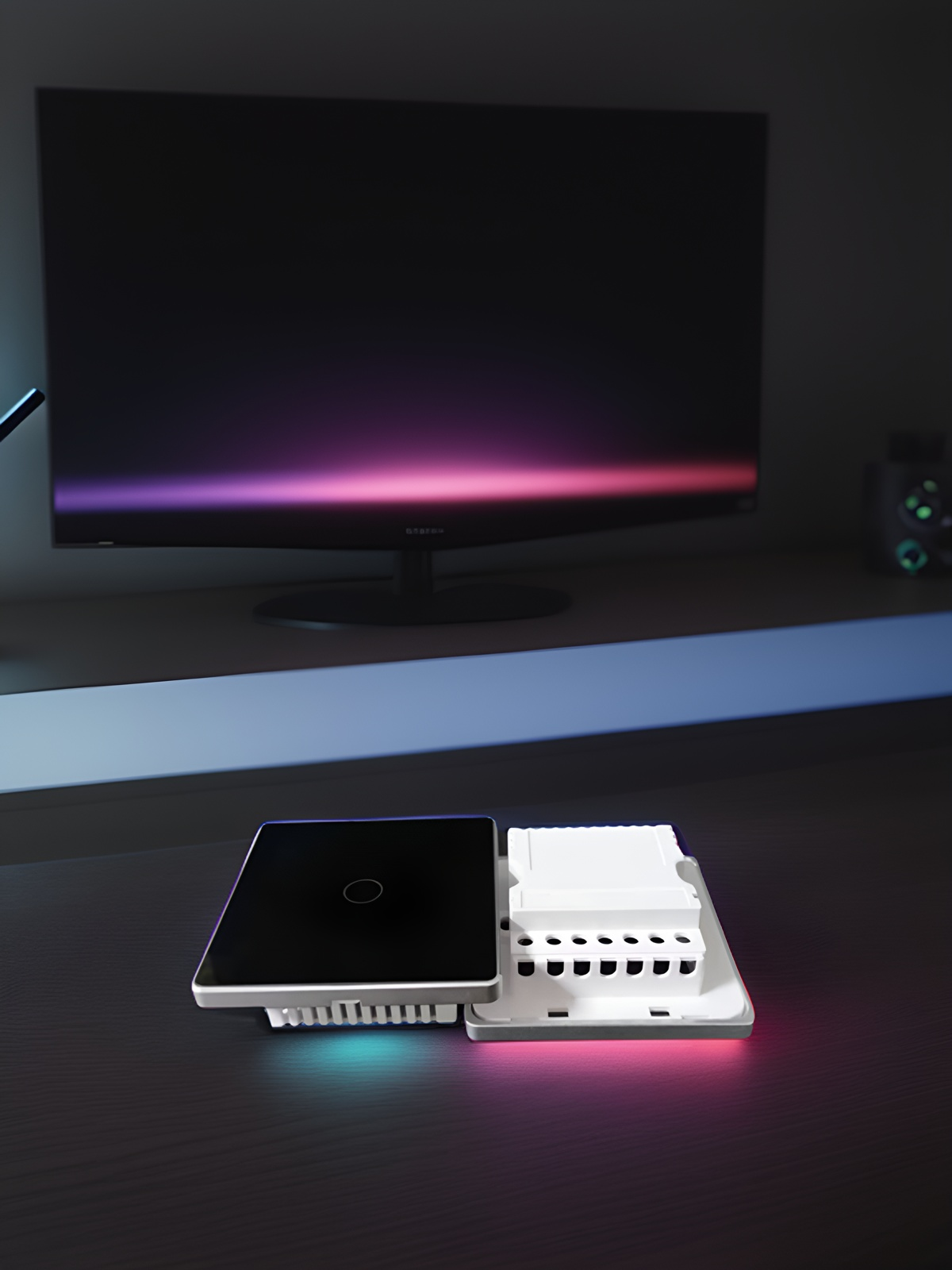 High grade 86 wall smart home switch enclosure with tempered glass panel-Zhaotesi