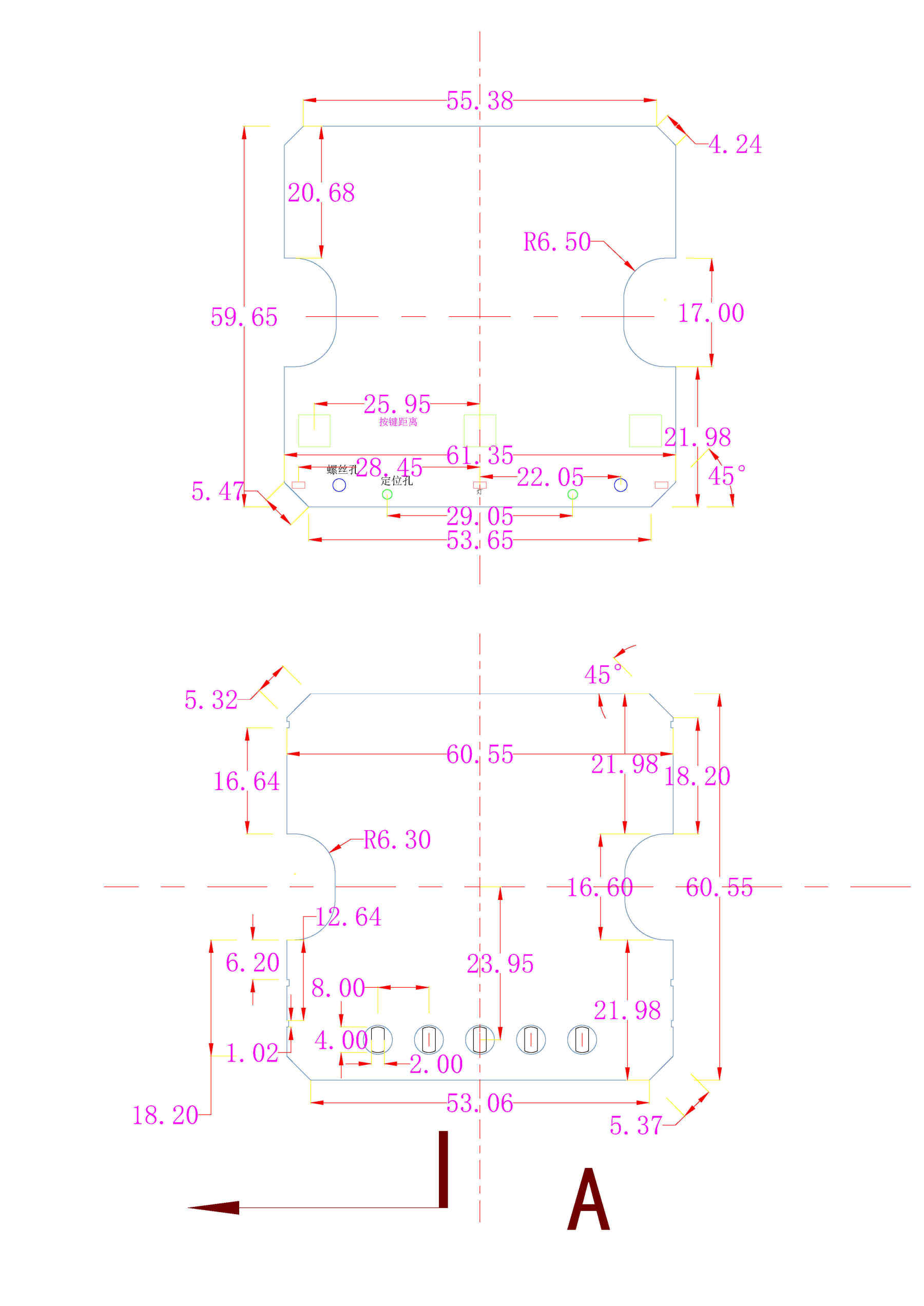 86 intelligent switch housing physical buttons automatically rebound-Zhaotesi