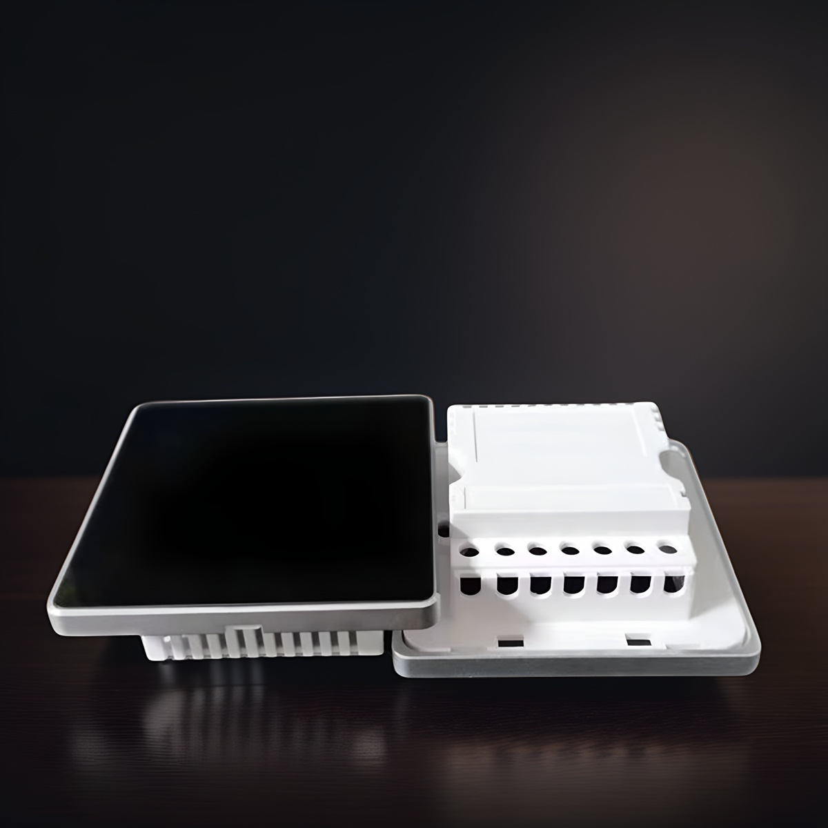 High grade 86 wall smart home switch enclosure with tempered glass panel-Zhaotesi