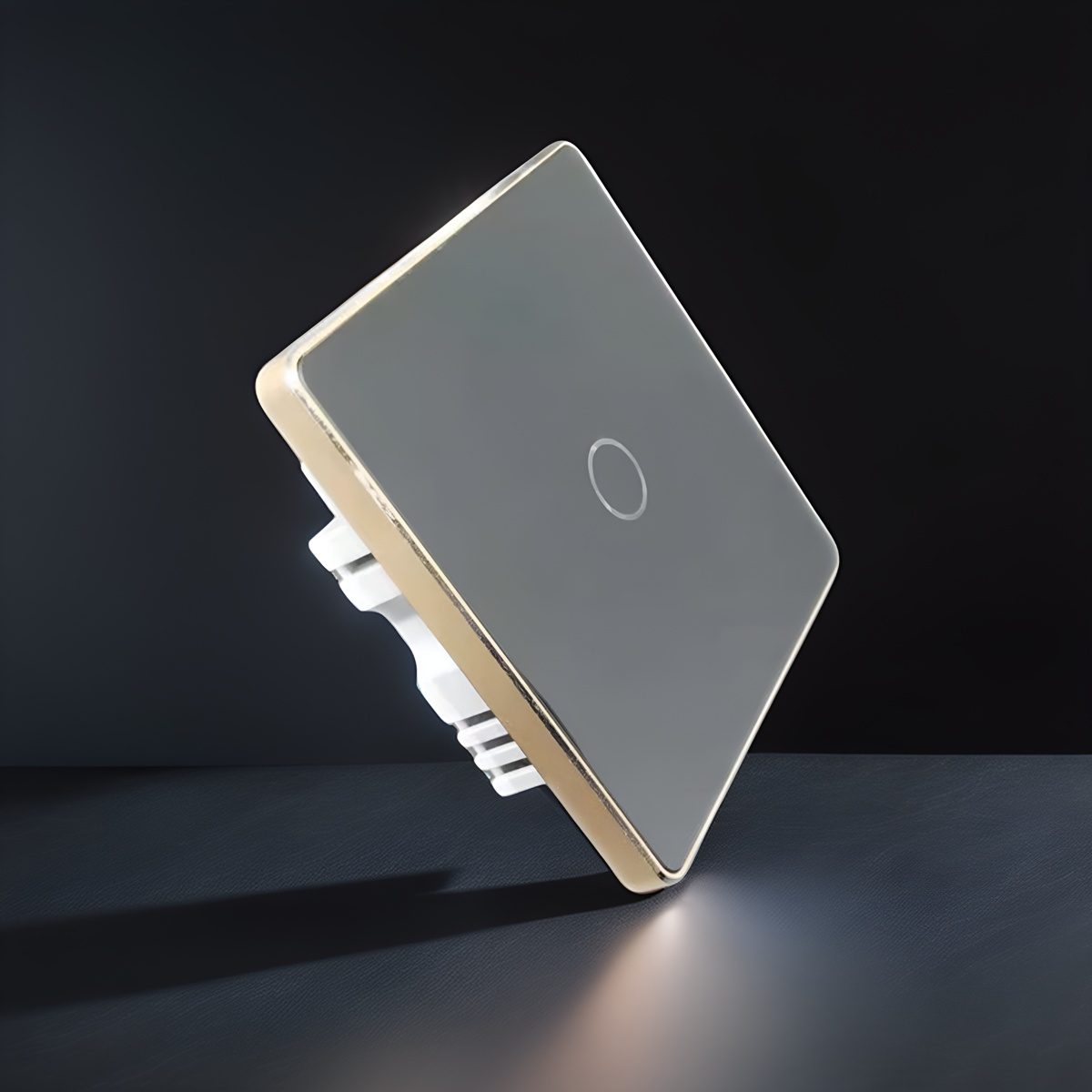 High grade 86 wall smart home switch enclosure with tempered glass panel