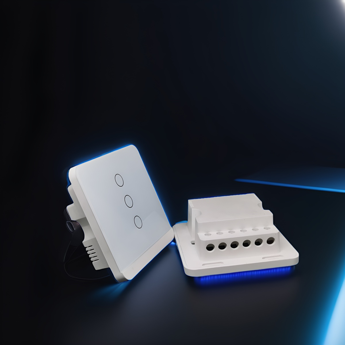 86 wall wifi smart home switch enclosure with tempered glass panel-Zhaotesi