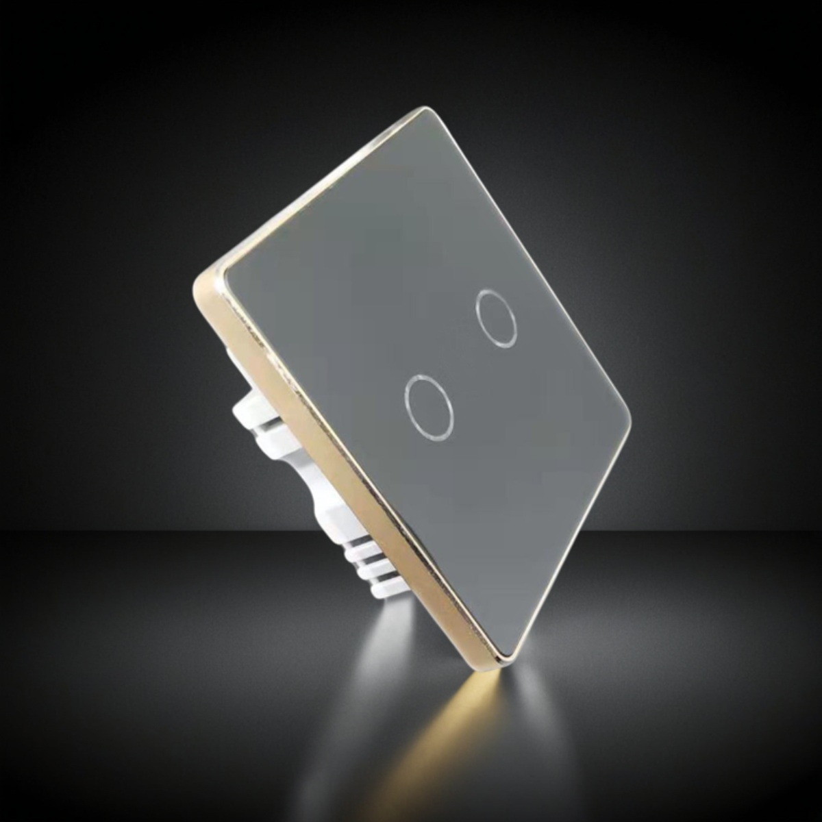 High grade 86 wall smart home switch enclosure with tempered glass panel
