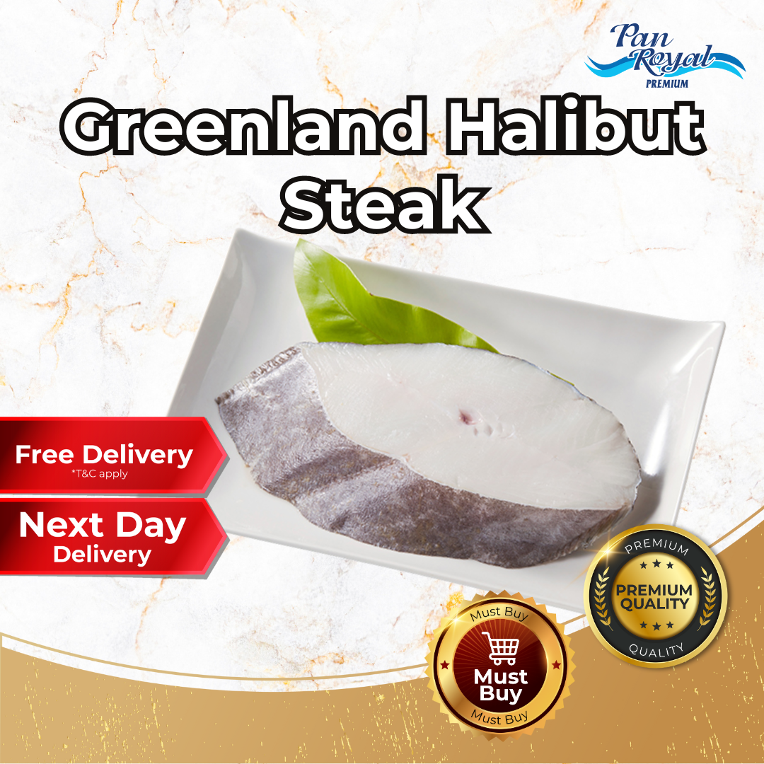 [PAN ROYAL] Frozen Greenland Halibut Steak (Scale On) (270g +/-)-Pan Ocean Singapore - Sea Through Us.