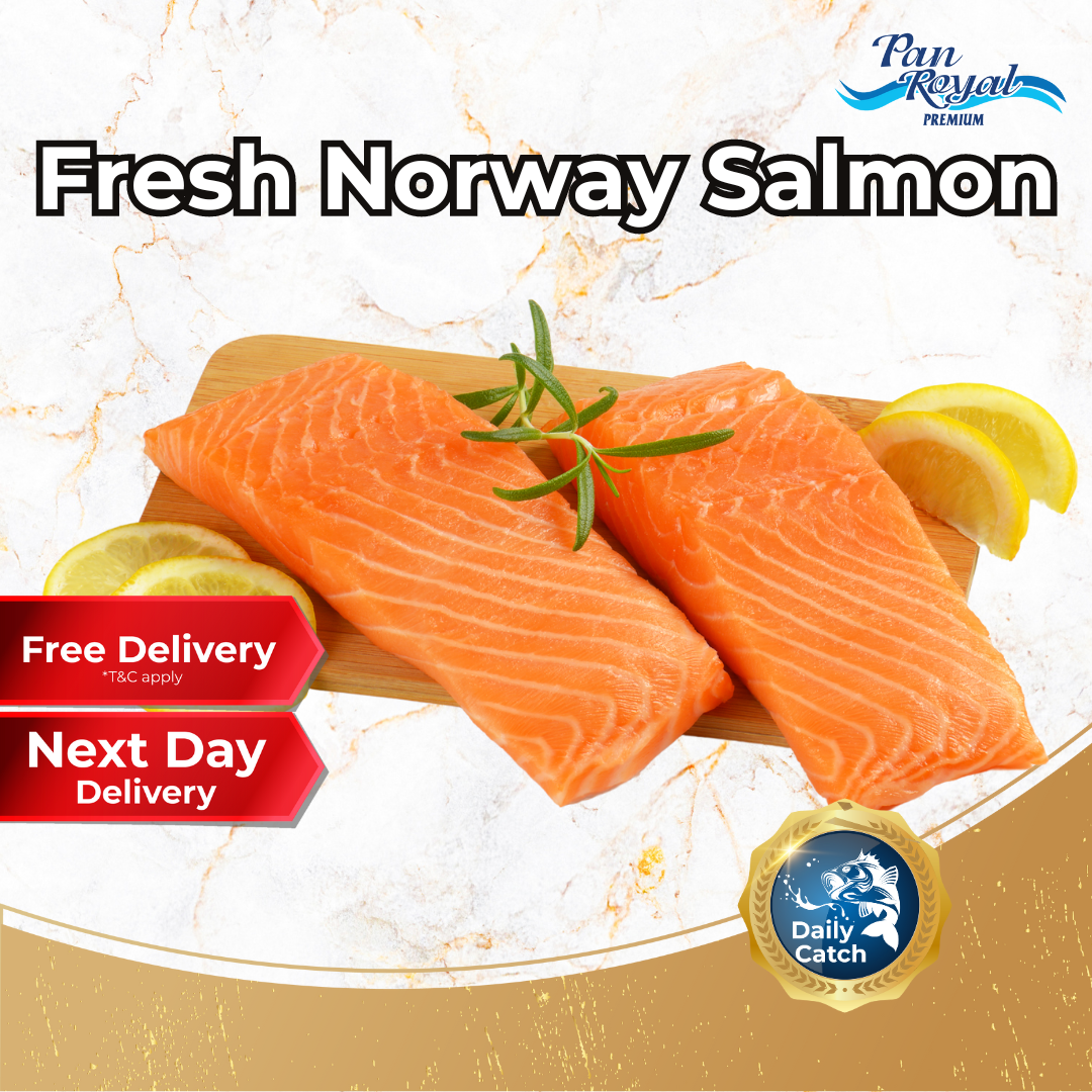 [PAN ROYAL] Fresh Norway Salmon Fillet (300g +/-)-Pan Ocean Singapore - Sea Through Us.