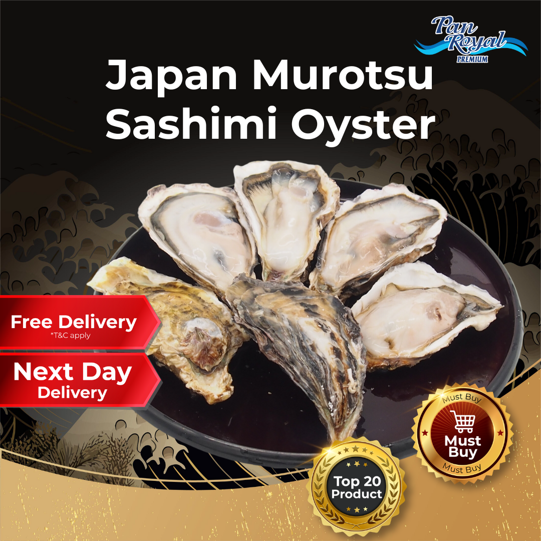 [PAN ROYAL] Frozen Japan Murotsu Oyster (Sashimi Grade) 12 pcs