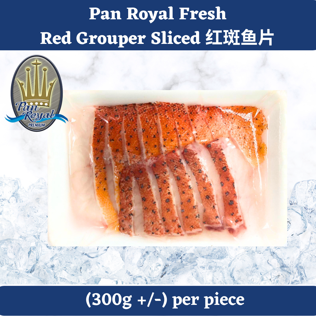 [PAN ROYAL] Fresh Red Grouper Sliced (300g +/-) 红斑鱼片