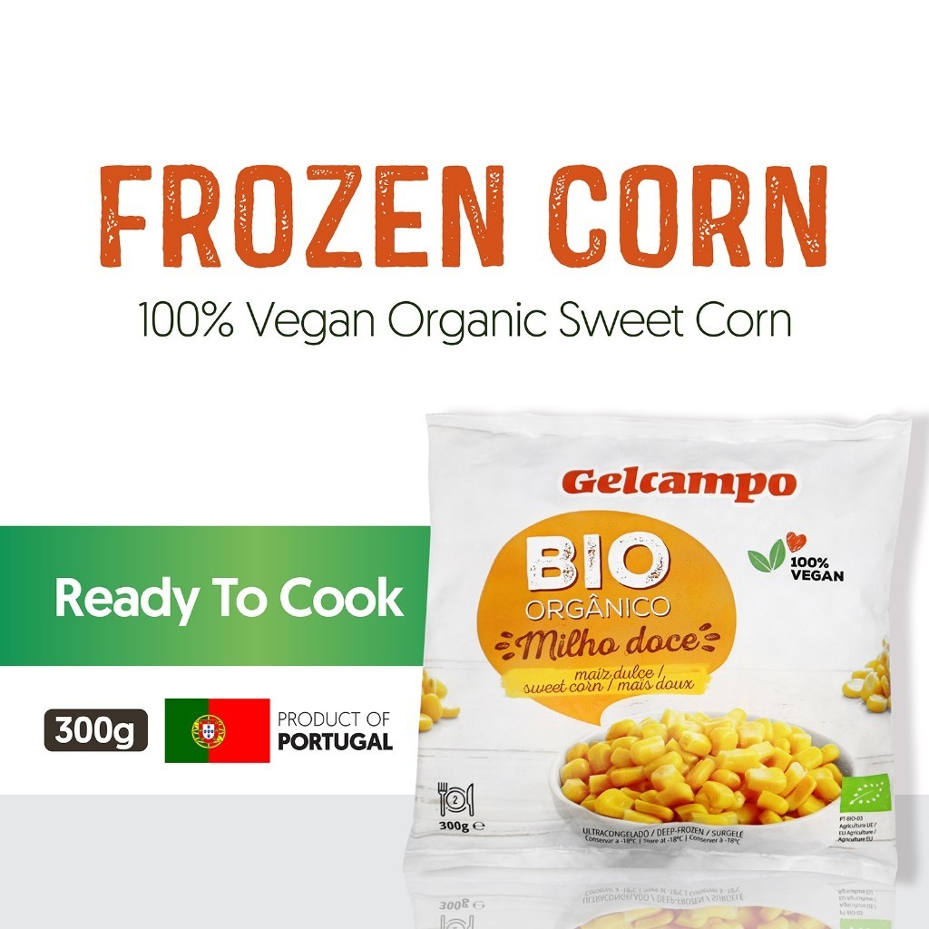 [PAN ROYAL] Frozen Gelcampo Organic Sweet Corn (300g +/-) 100% Vegan-Pan Ocean Singapore - Sea Through Us.