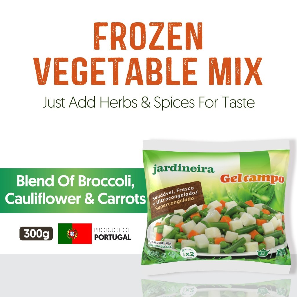 [PAN ROYAL] Frozen Gelcampo 4 Vegetables Mix (300g +/-)-Pan Ocean Singapore - Sea Through Us.