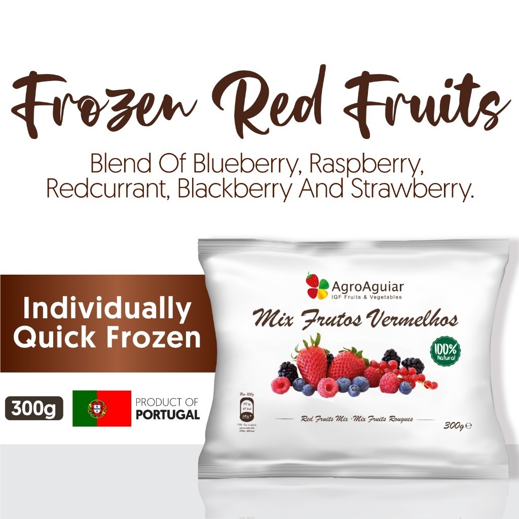 [PAN ROYAL] Frozen Agroaguiar Red Fruits Mix (300g +/-)-Pan Ocean Singapore - Sea Through Us.