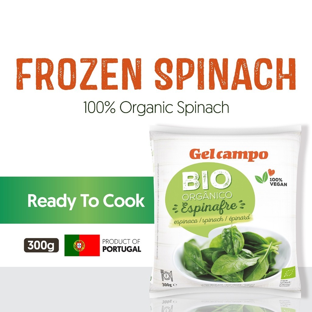 [PAN ROYAL] Frozen Gelcampo Organic Spinach (300g +/-)-Pan Ocean Singapore - Sea Through Us.