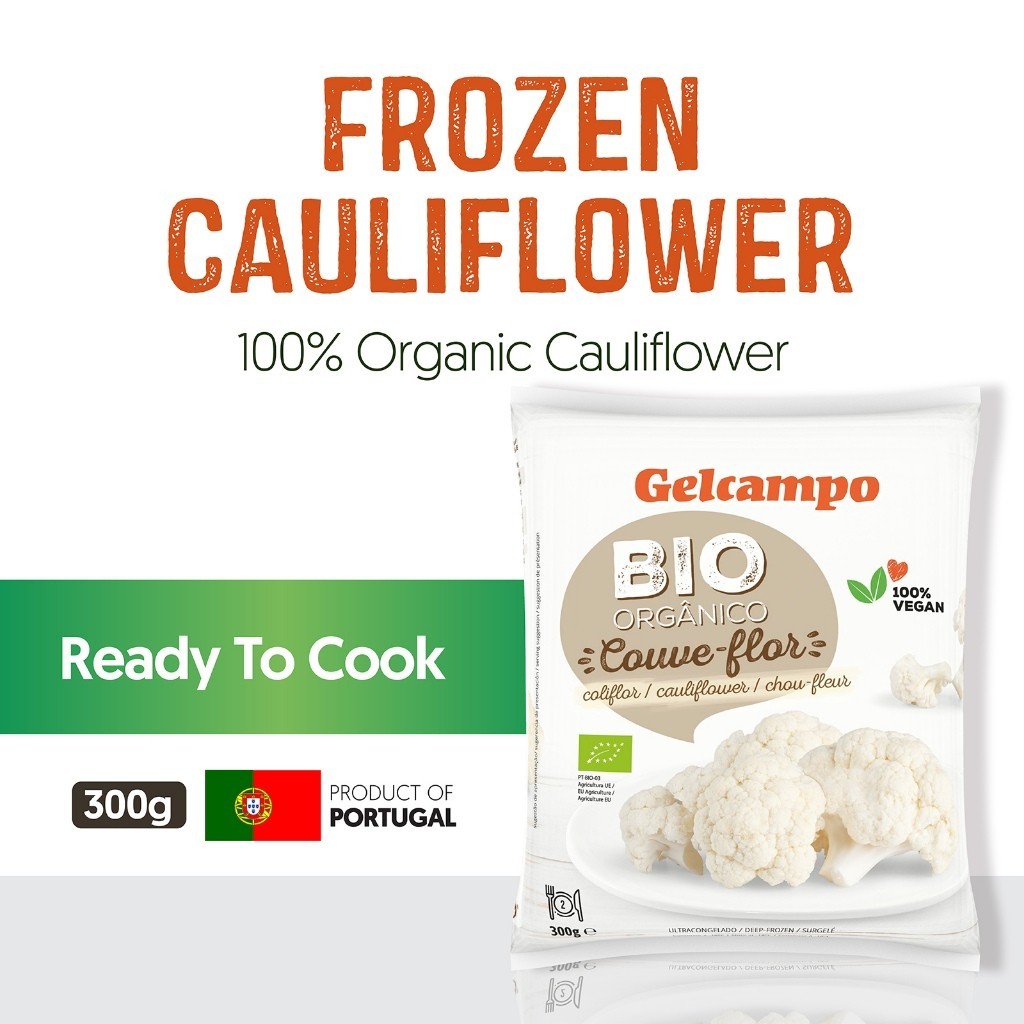 [PAN ROYAL] Frozen Gelcampo Organic Cauliflower (300g +/-)-Pan Ocean Singapore - Sea Through Us.