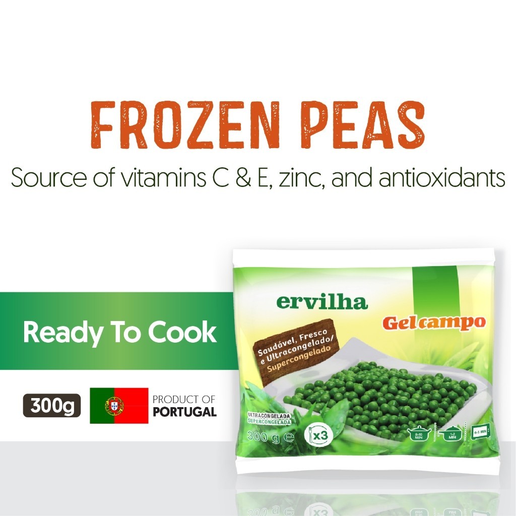 [PAN ROYAL] Frozen Gelcampo Peas (300g +/-)-Pan Ocean Singapore - Sea Through Us.