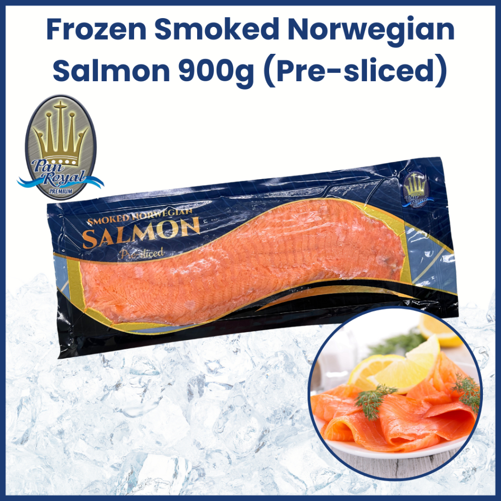 [PAN ROYAL] Frozen Smoked Norwegian Salmon 900g (Pre-sliced)