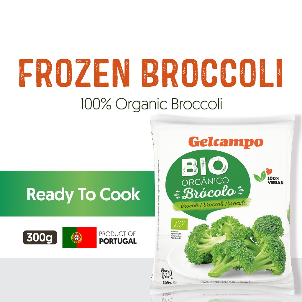[PAN ROYAL] Frozen Gelcampo Organic Broccoli (300g +/-)-Pan Ocean Singapore - Sea Through Us.