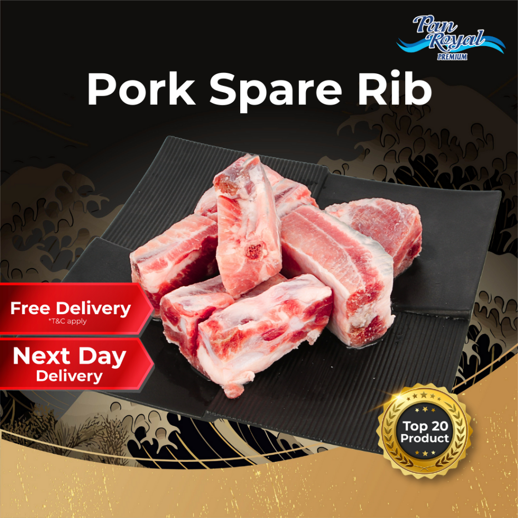 [PAN ROYAL] Frozen Pork Spare Rib (500g +/-)-Pan Ocean Singapore - Sea Through Us.