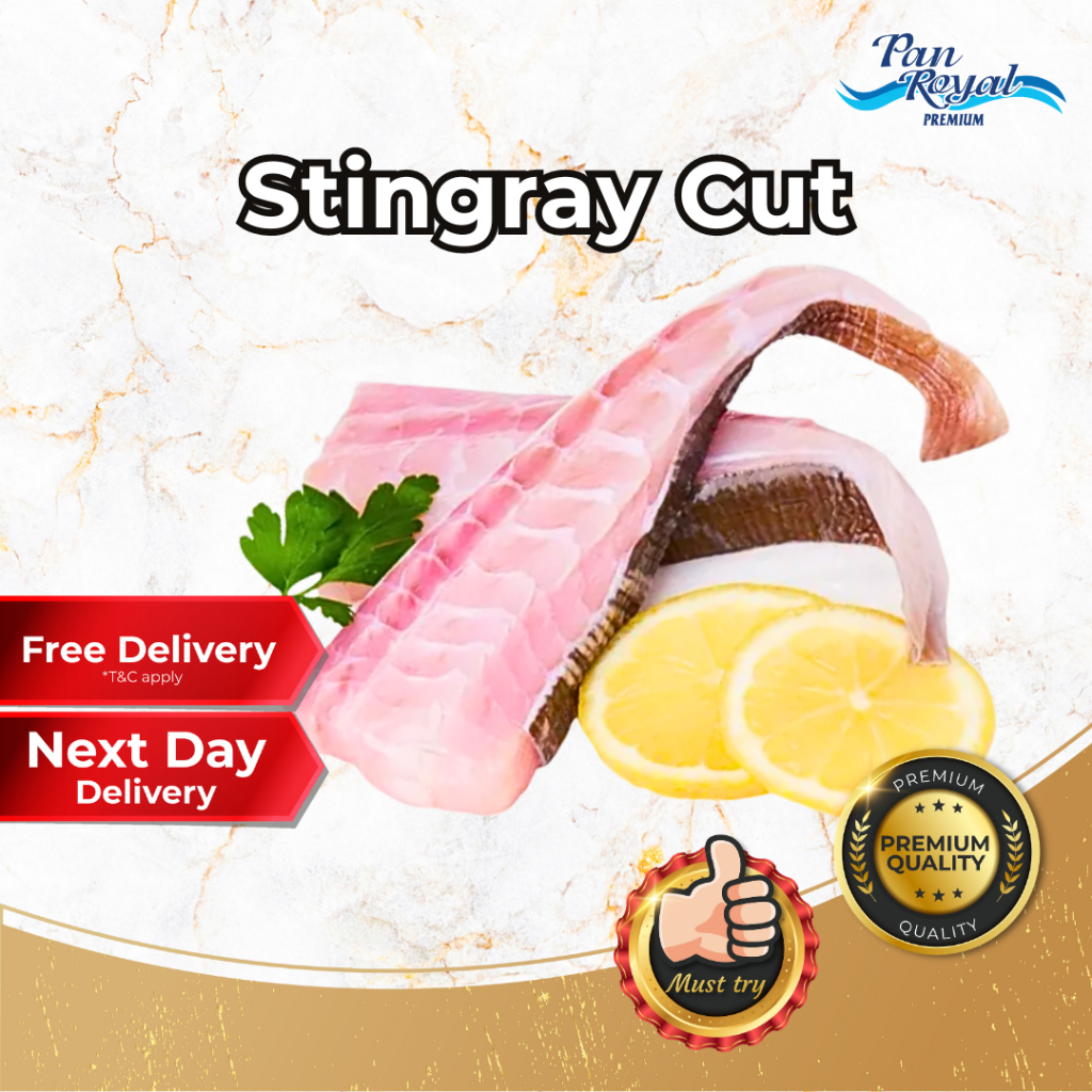 [PAN ROYAL] Fresh Frozen Stingray Cut (500g +/-)-Pan Ocean Singapore - Sea Through Us.