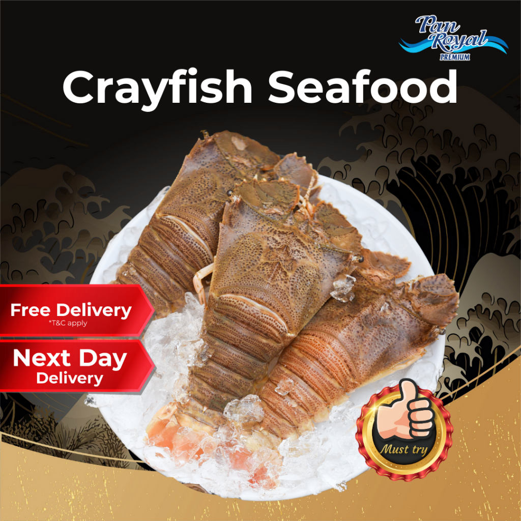 [PAN ROYAL] Frozen Crayfish Seafood Cut Half (100 - 150g +/-) 4 - 5 pcs-Pan Ocean Singapore - Sea Through Us.