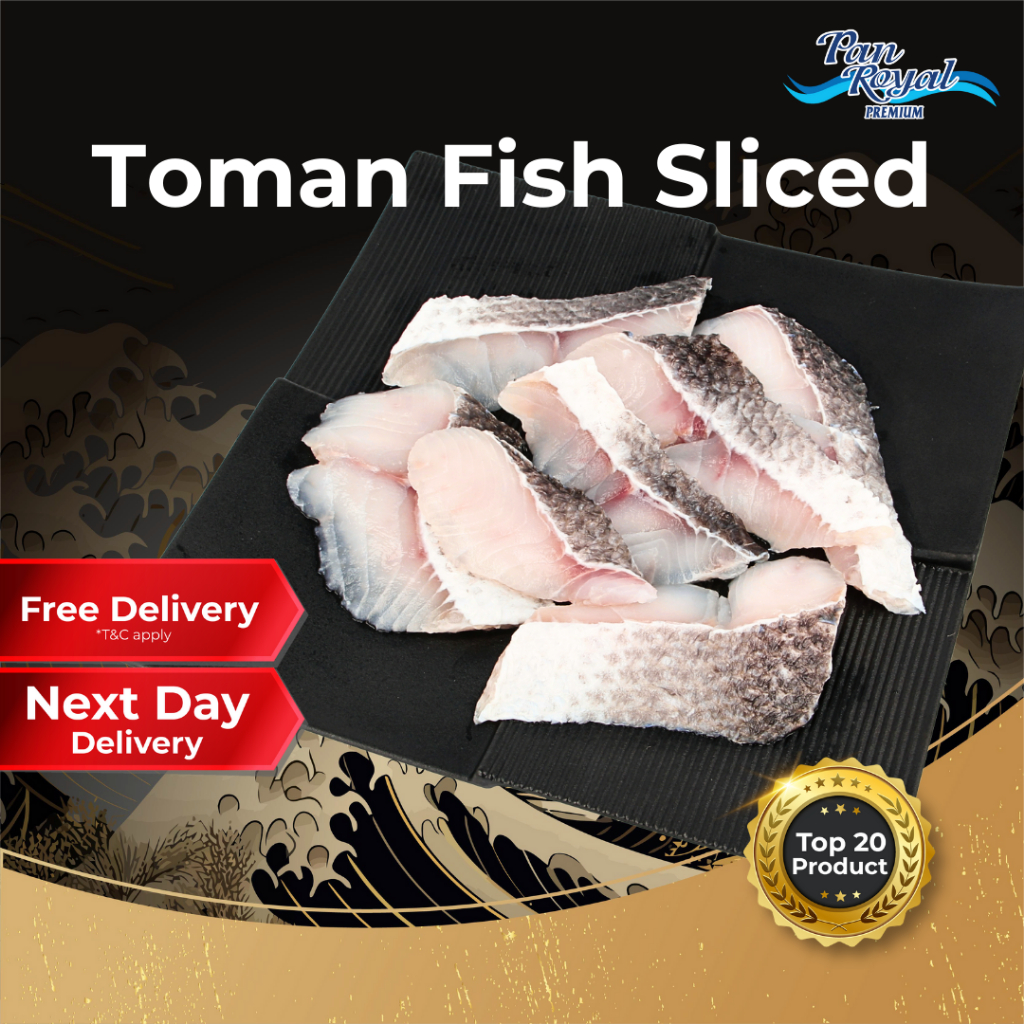 [PAN ROYAL] Frozen Toman Fish Sliced (500g +/-)-Pan Ocean Singapore - Sea Through Us.