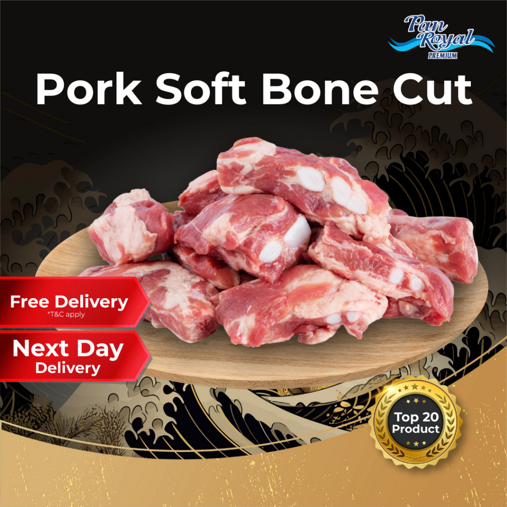 [PAN ROYAL] Frozen Pork Soft Bone Cut (500g +/-)-Pan Ocean Singapore - Sea Through Us.