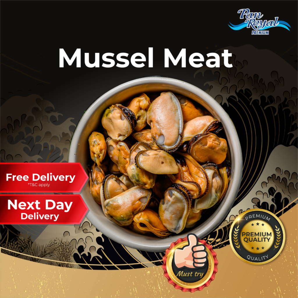 [PAN ROYAL] Frozen Mussel Meat (250g +/-)-Pan Ocean Singapore - Sea Through Us.