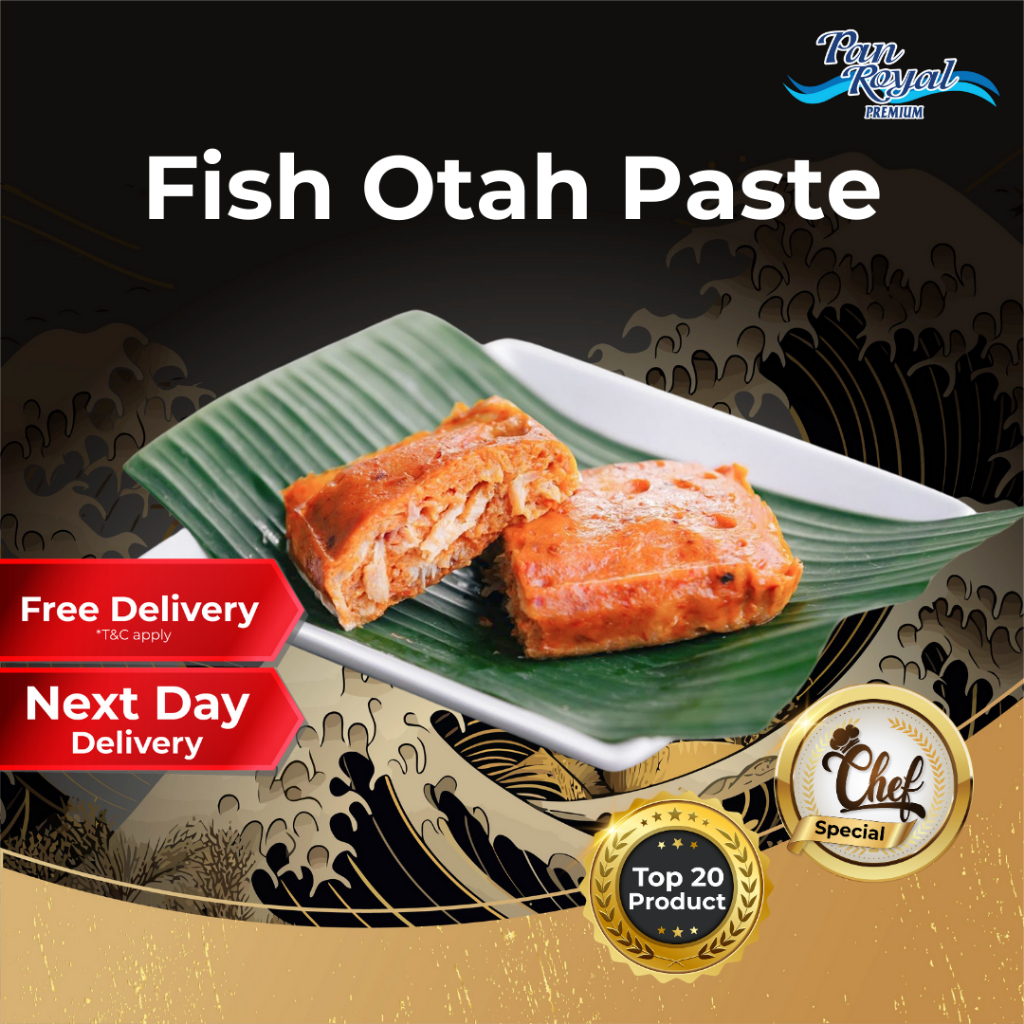 [PAN ROYAL] Frozen Fish Otah Paste (190g +/-)-Pan Ocean Singapore - Sea Through Us.