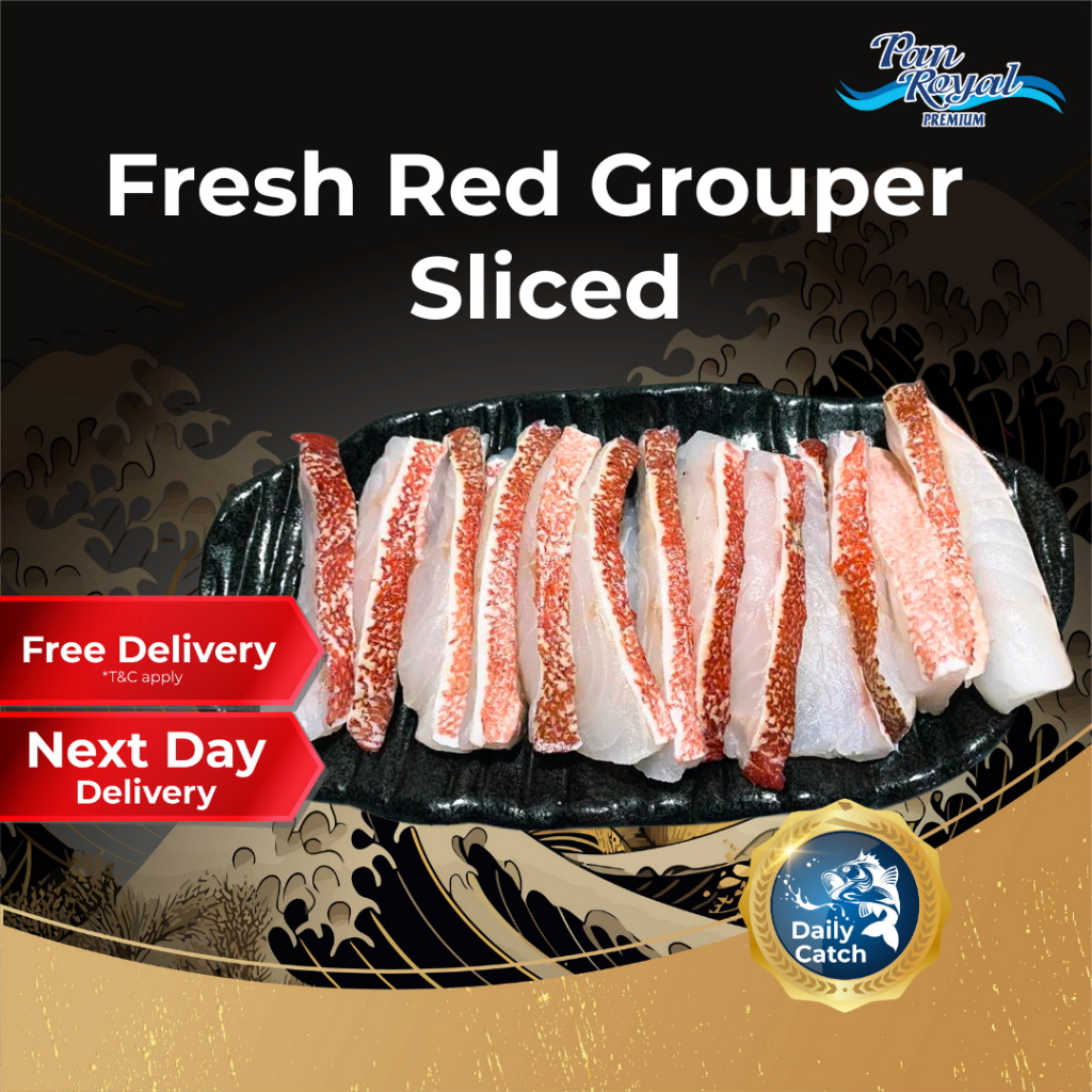 [PAN ROYAL] Fresh Red Grouper Sliced (300g +/-)-Pan Ocean Singapore - Sea Through Us.