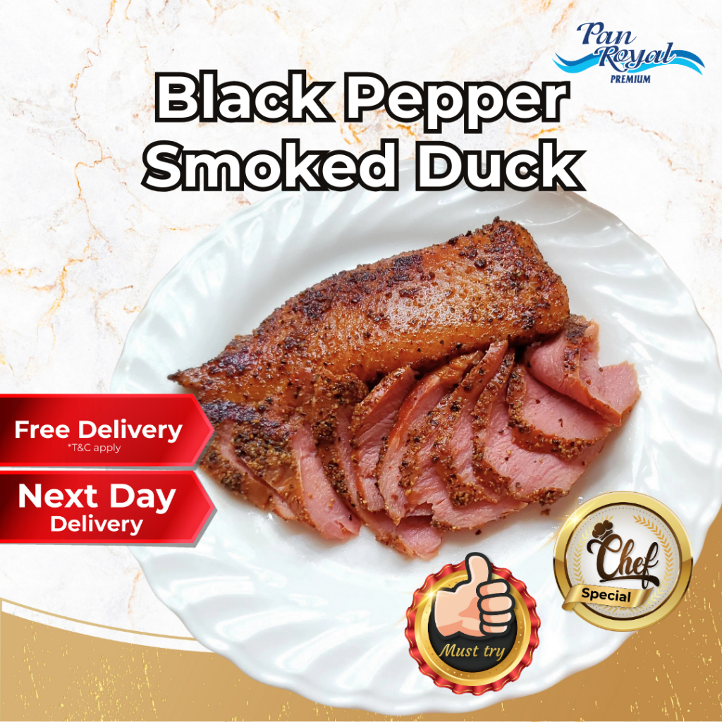 [PAN ROYAL] Frozen Black Pepper Smoked Duck (180g +/-)-Pan Ocean Singapore - Sea Through Us.