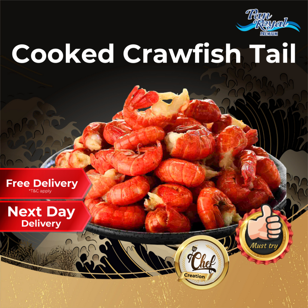 [PAN ROYAL] Frozen Cooked Crawfish Tail (500g +/-)-Pan Ocean Singapore - Sea Through Us.