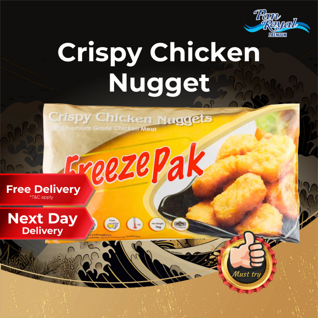 [PAN ROYAL] Frozen Crispy Chicken Nugget (1kg +/-)-Pan Ocean Singapore - Sea Through Us.
