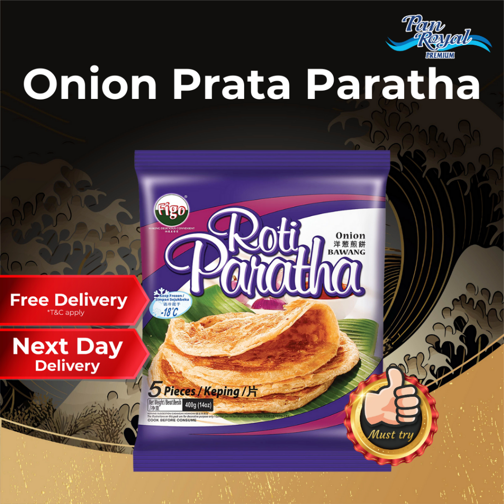 [PAN ROYAL] Frozen Onion Prata Paratha 5 pcs-Pan Ocean Singapore - Sea Through Us.