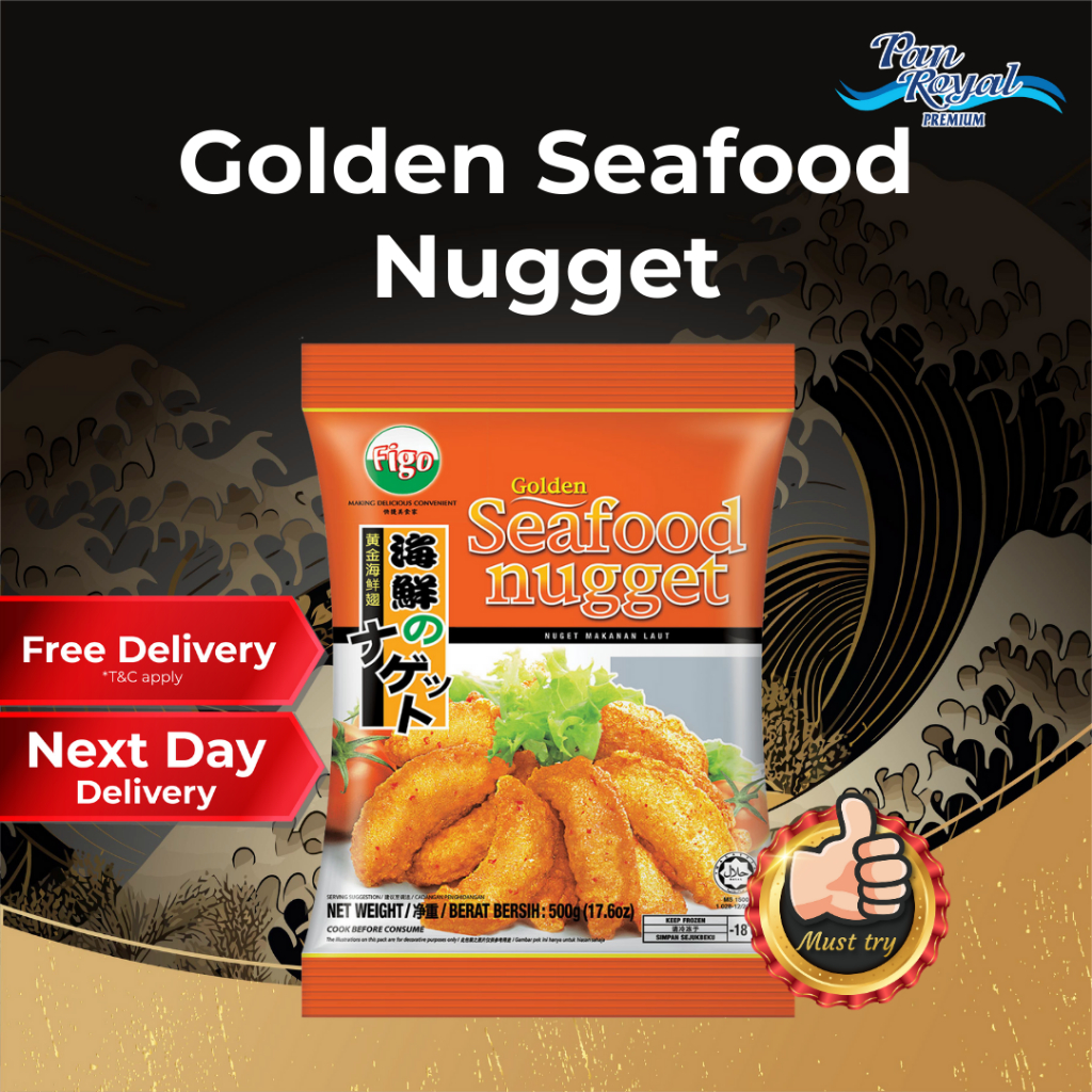 [PAN ROYAL] Frozen Golden Seafood Nugget (500g +/-)-Pan Ocean Singapore - Sea Through Us.