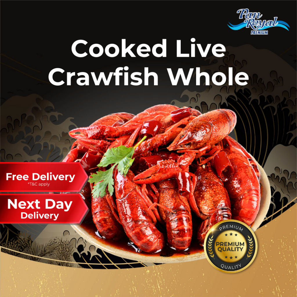 [PAN ROYAL] Frozen Cooked Live Crawfish Whole (1kg +/-)-Pan Ocean Singapore - Sea Through Us.