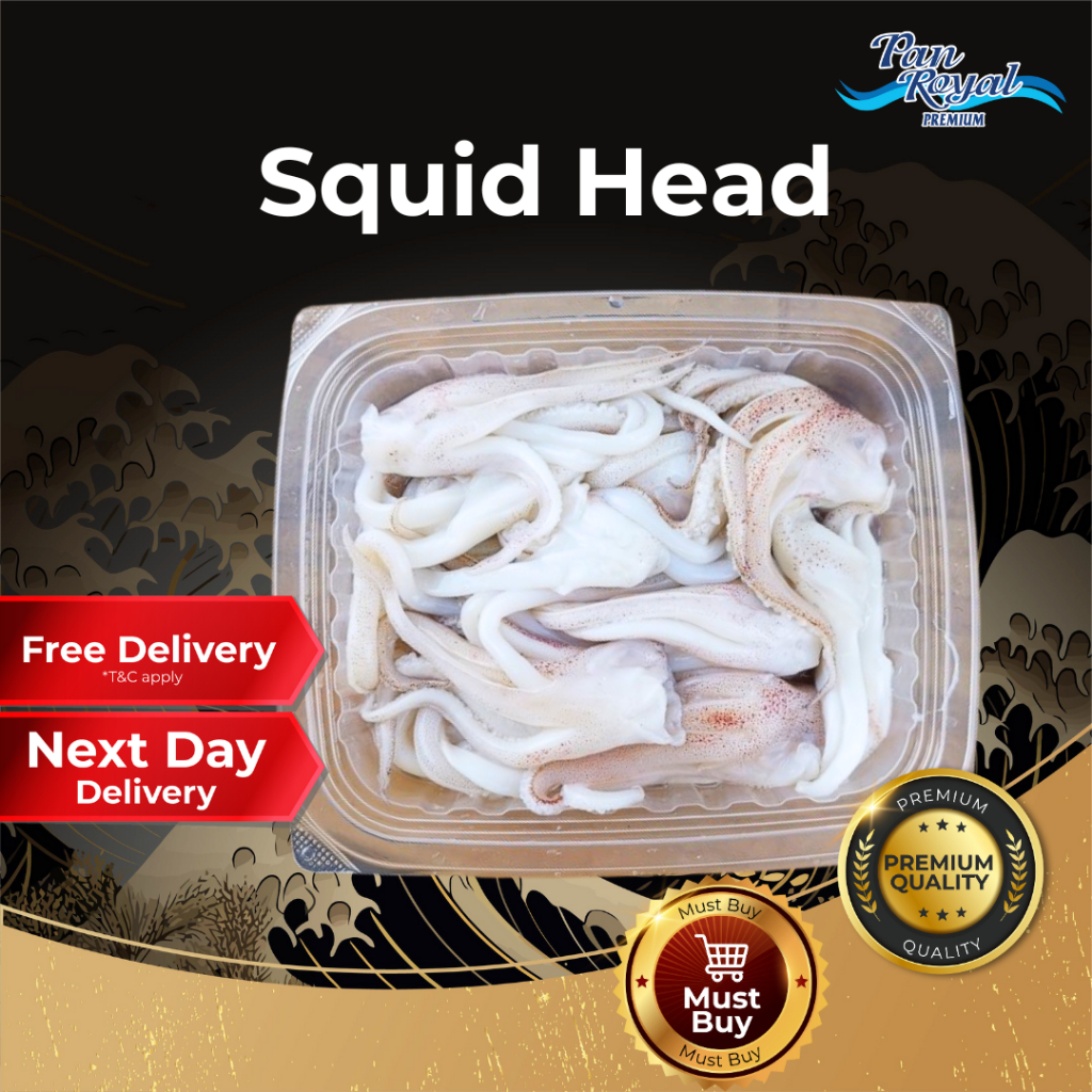 [PAN ROYAL] Fresh Frozen Squid Head (350g +/-)-Pan Ocean Singapore - Sea Through Us.