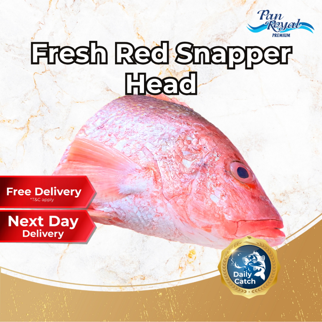 [PAN ROYAL] Fresh Red Snapper Half Head (500g +/-)-Pan Ocean Singapore - Sea Through Us.