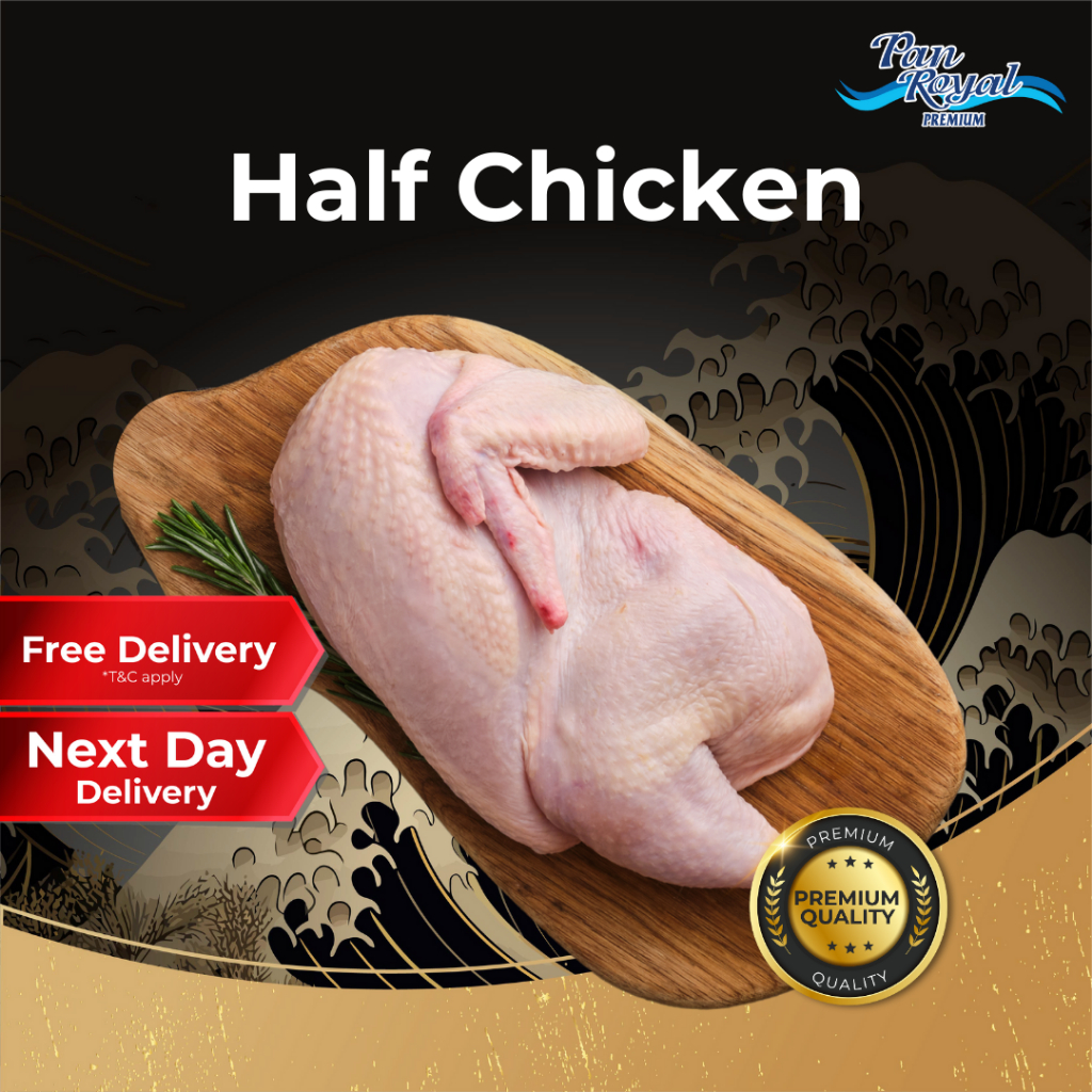 [PAN ROYAL] Frozen Half Chicken (600g +/-)-Pan Ocean Singapore - Sea Through Us.
