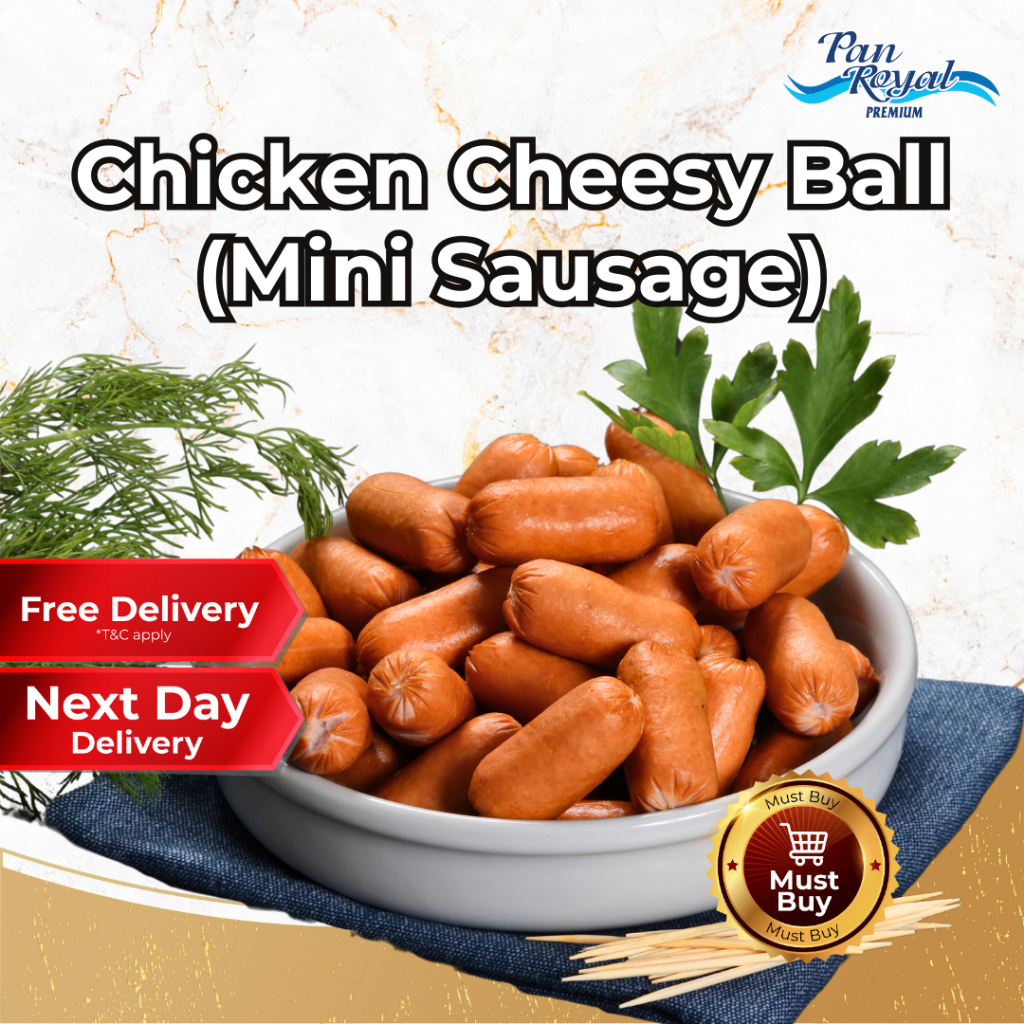 [PAN ROYAL] Frozen Chicken Cheesy Ball (Mini Sausage) (300g +/-)-Pan Ocean Singapore - Sea Through Us.
