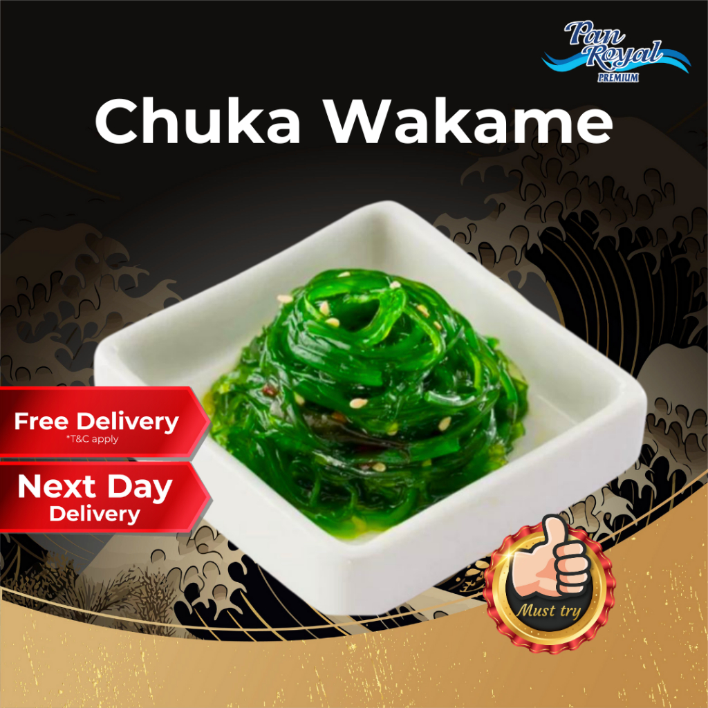 [PAN ROYAL] Frozen Chuka Wakame (Seasoned Seaweed) (200g +/-)-Pan Ocean Singapore - Sea Through Us.