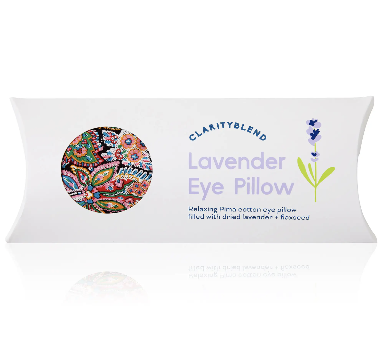 Clarity Blend Lavender Relaxation Eye Pillow / Red Paisley Pattern