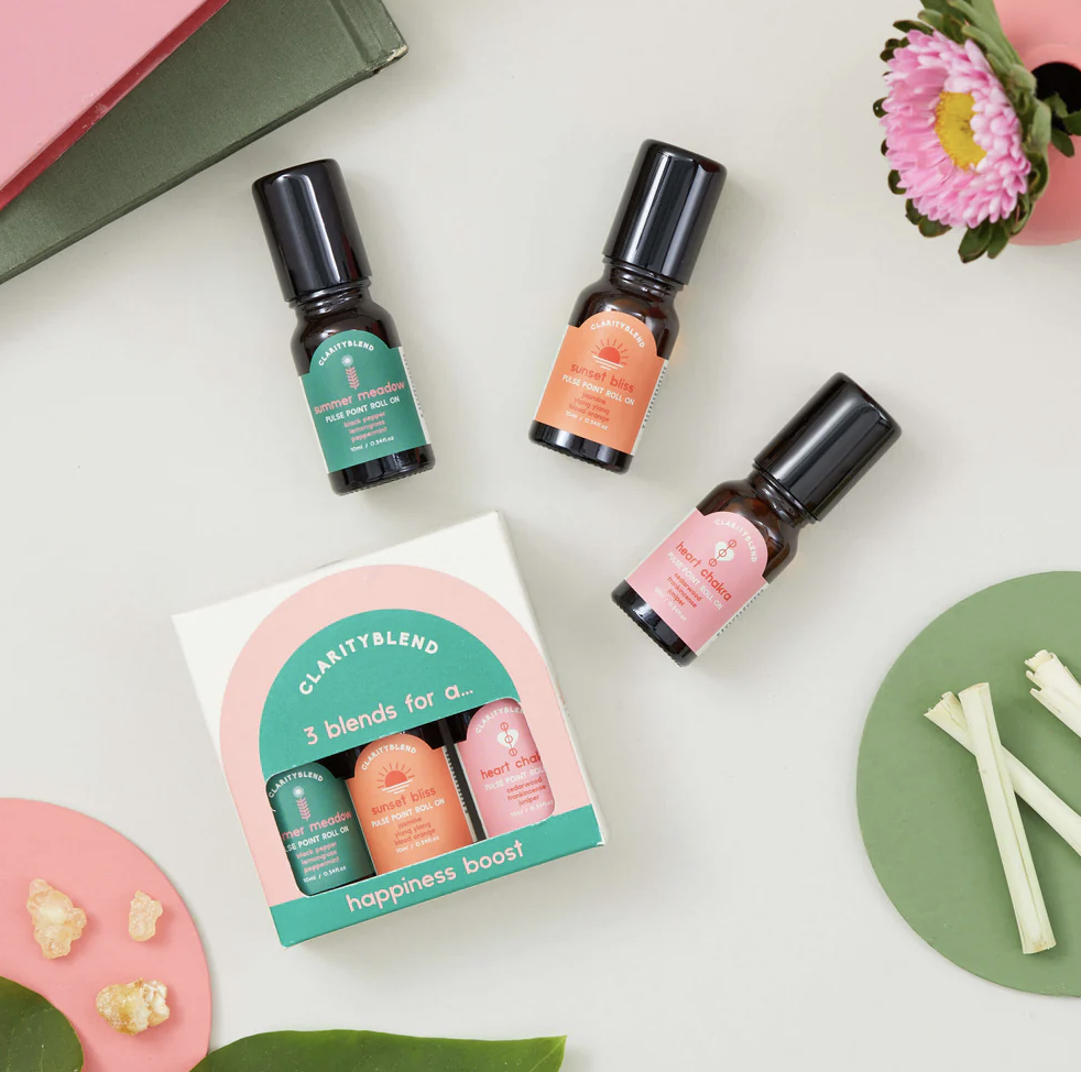 Clarity Blend Pulse Point Roll-on / Happiness Boost (Set of 3)
