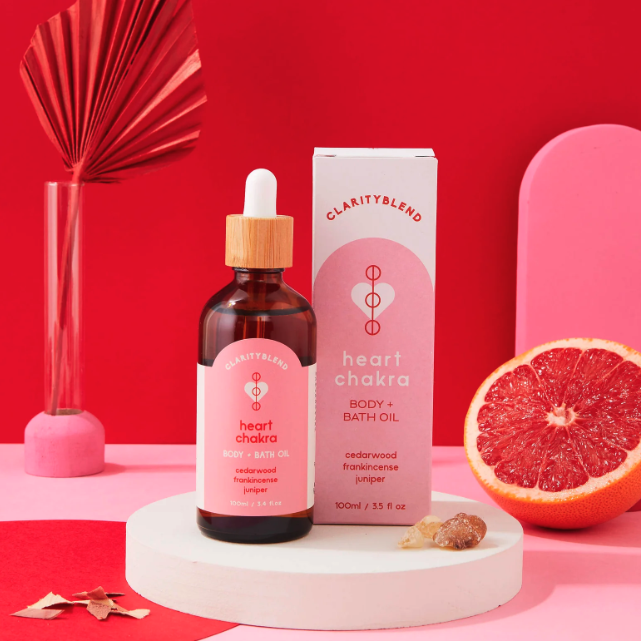 Clarity Blend Body & Bath Oil / Heart Chakra