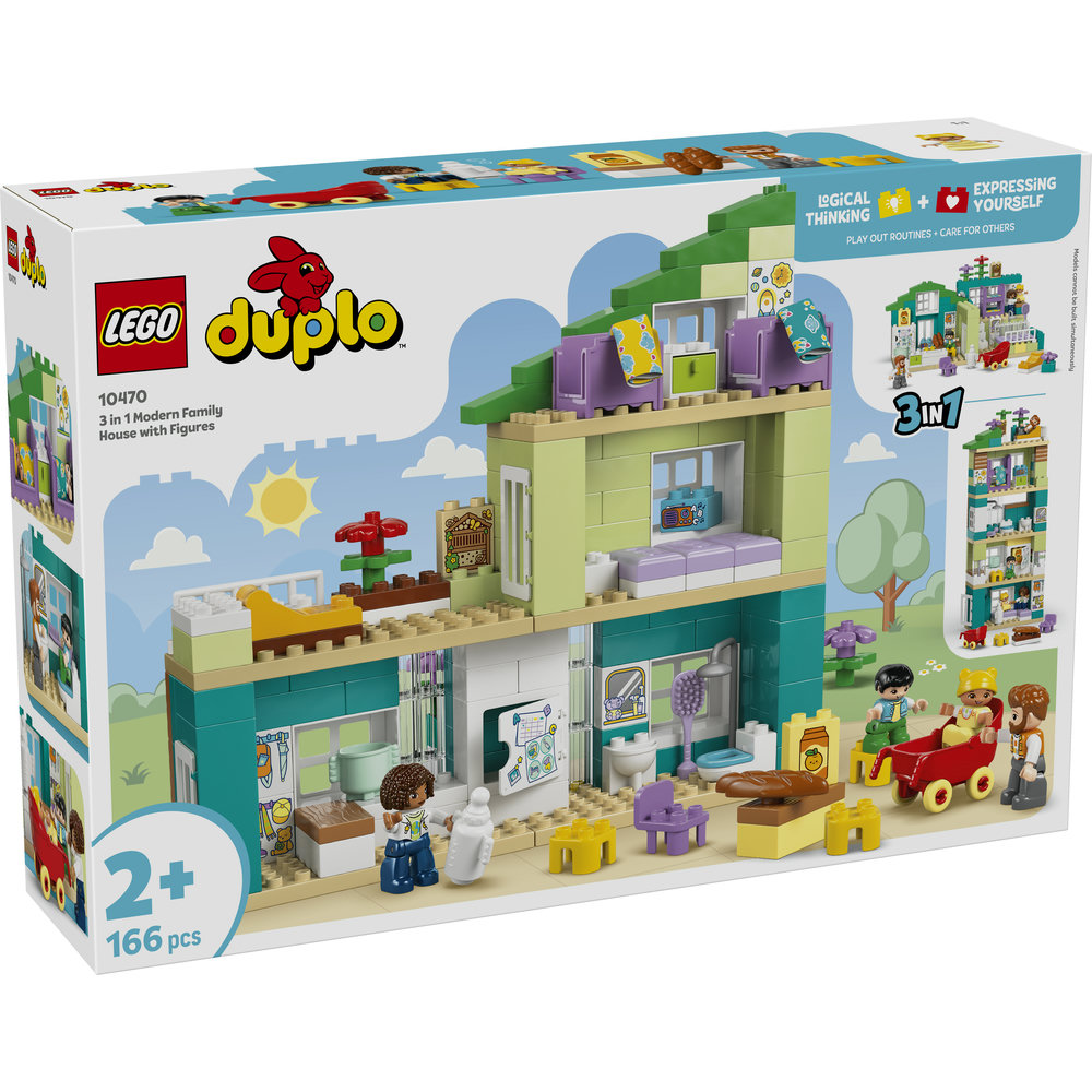 10470 3 in 1 Modern Family House with Figures