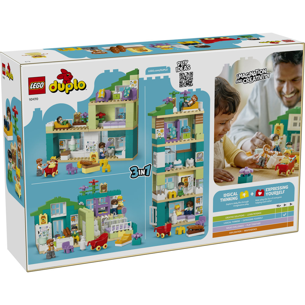 10470 3 in 1 Modern Family House with Figures