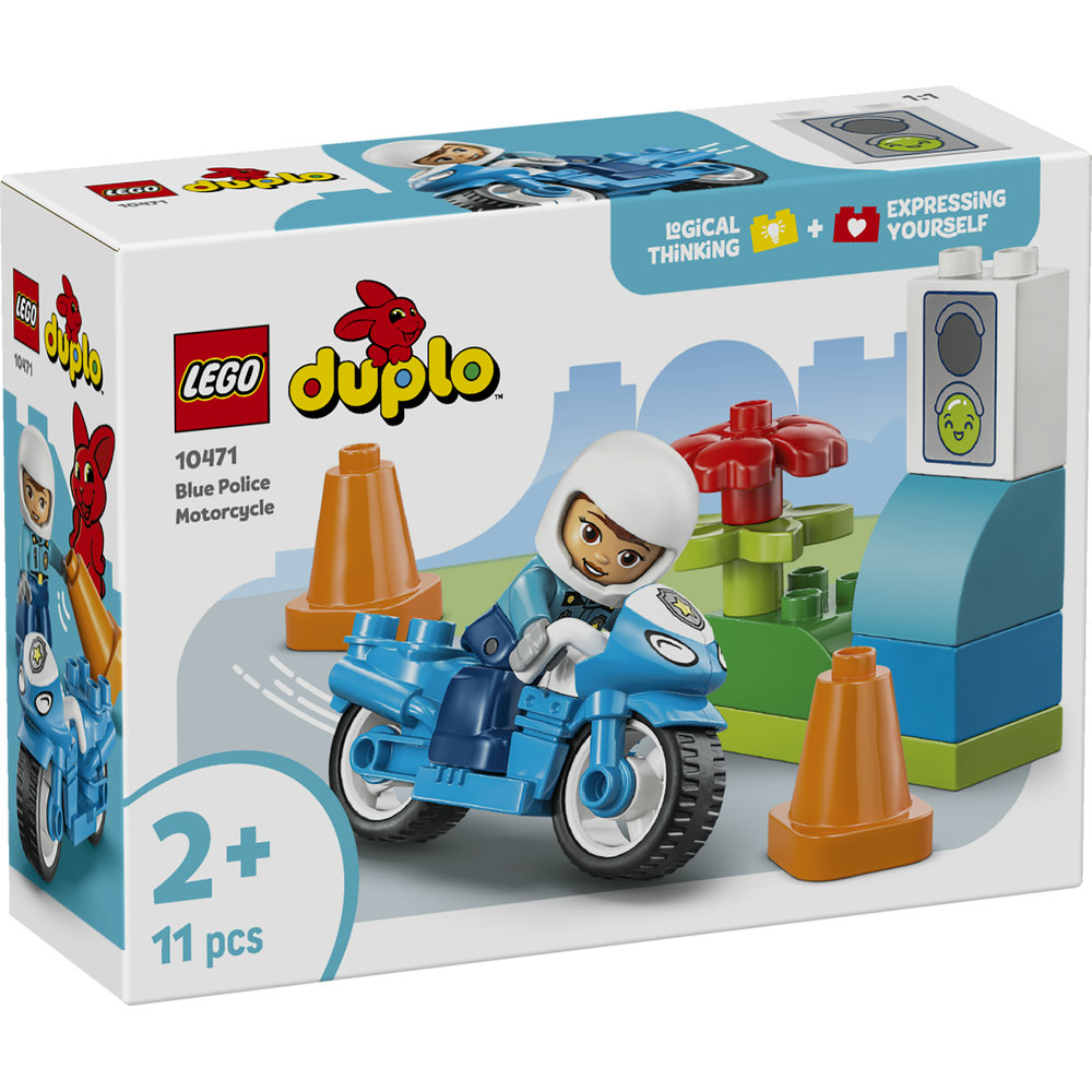 10471 Blue Police Motorcycle