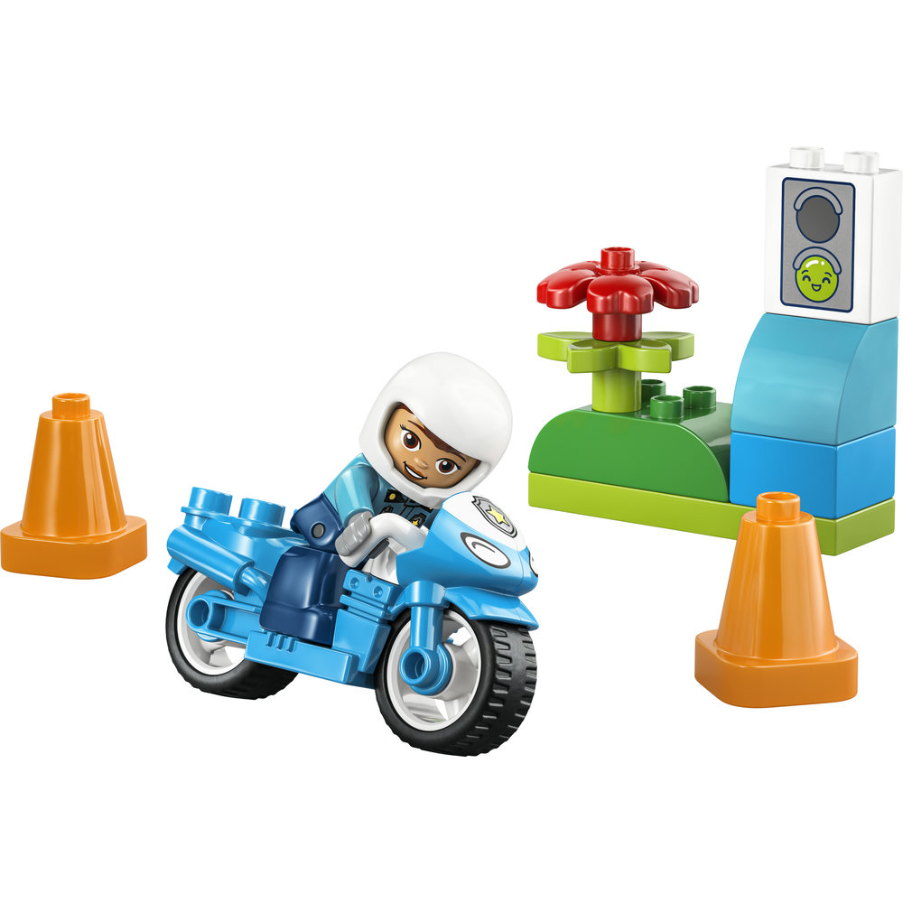 10471 Blue Police Motorcycle