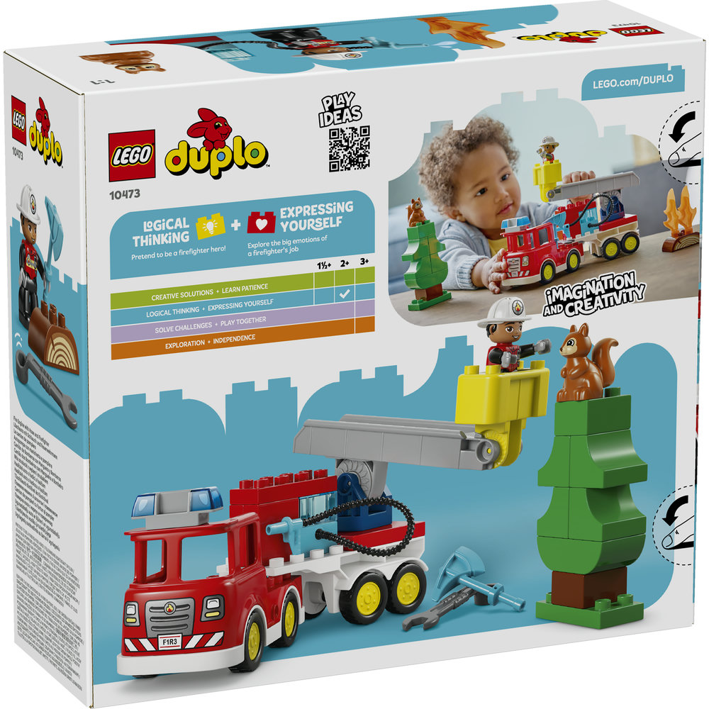 10473 Fire Engine with Hose and Firefighter