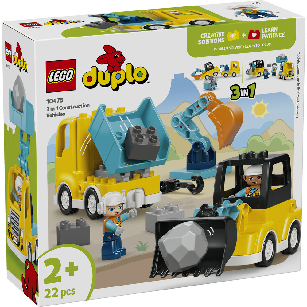 10475 3 in 1 Construction Vehicles
