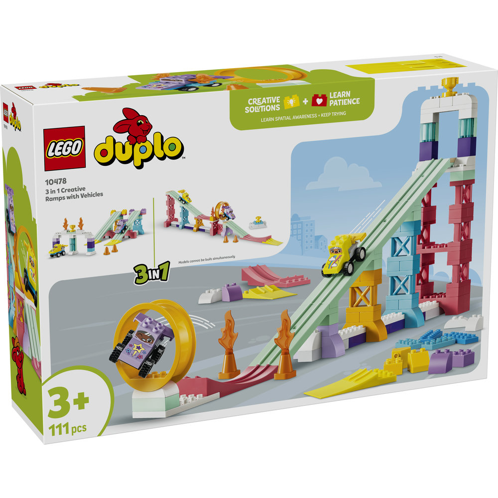 10478 3 in 1 Creative Ramps with Vehicles