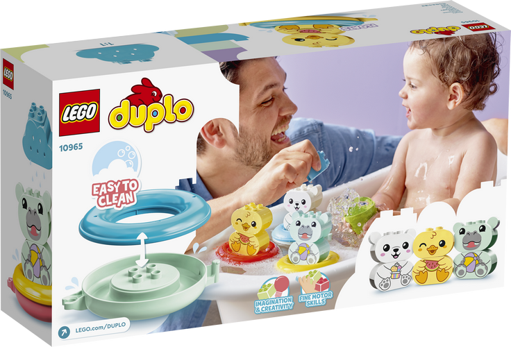 10965 Bath Time Fun: Floating Animal Train
