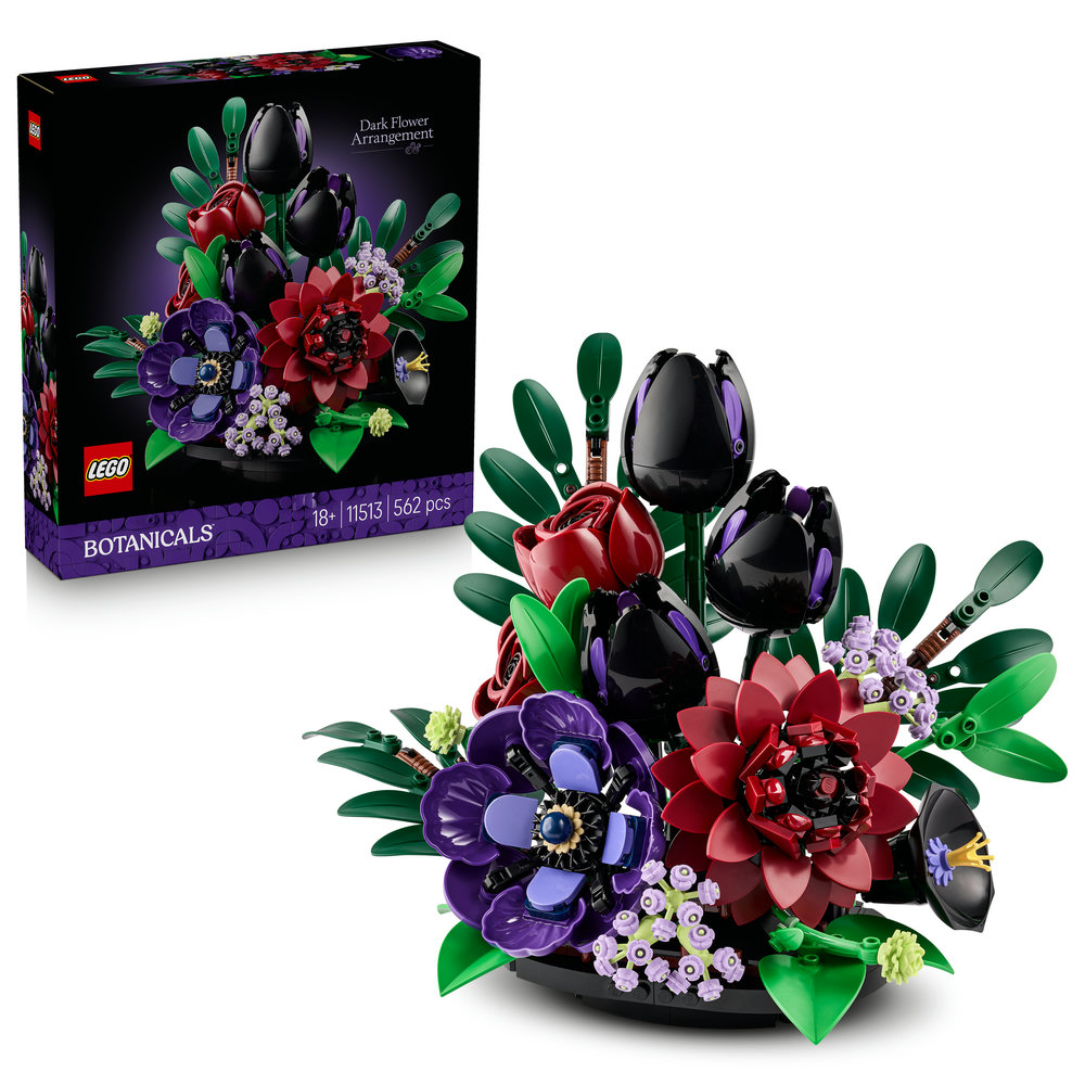 11513 Dark Flower Arrangement